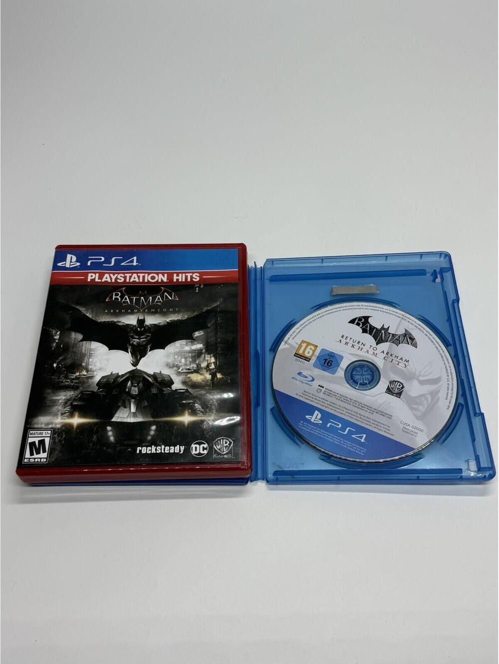 Batman PS4 Lot Arkham Knight & Return To Arkham City Complete CIB PlayStation 4